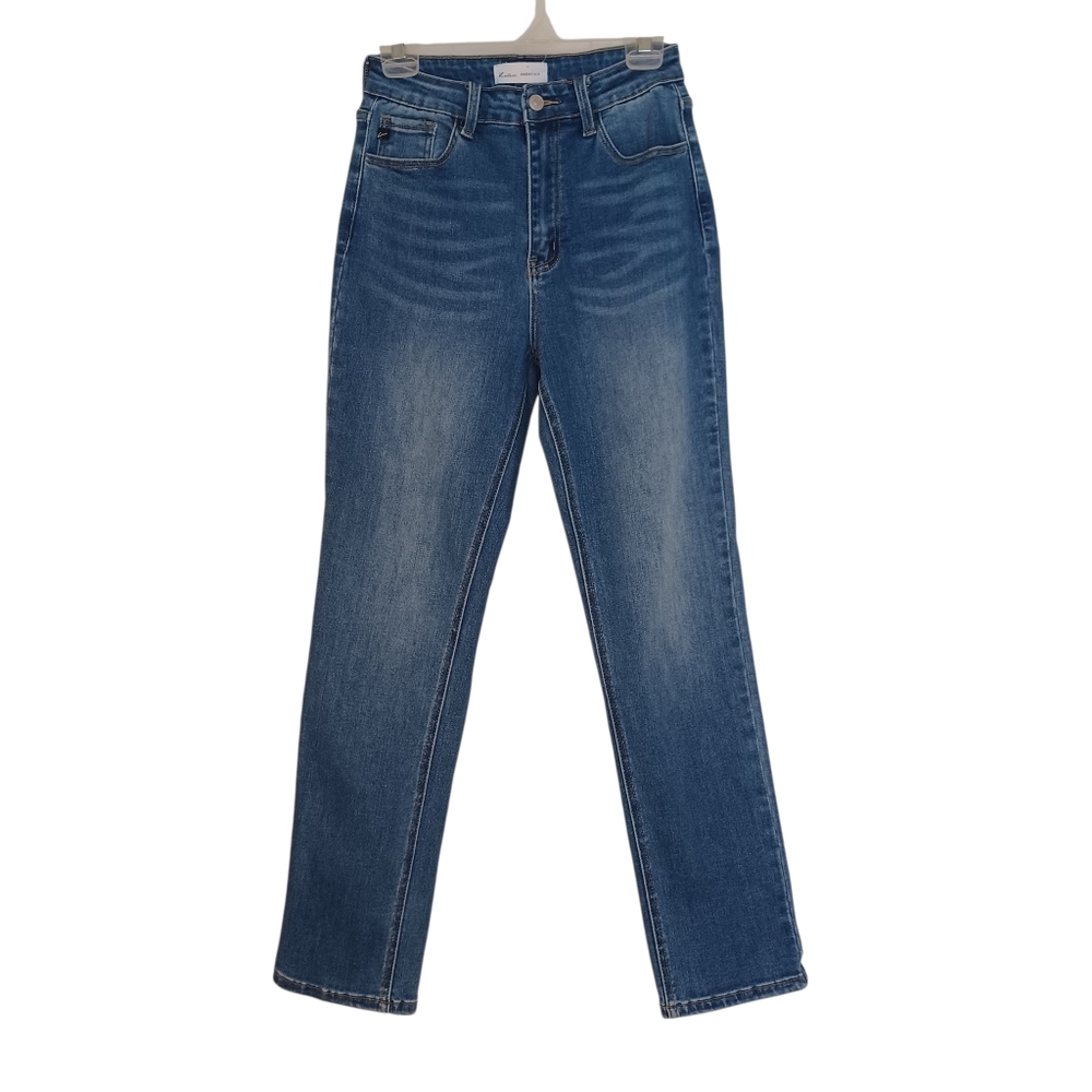 KanCan High Waist Straight Leg Denim Jeans Womens Sz 27